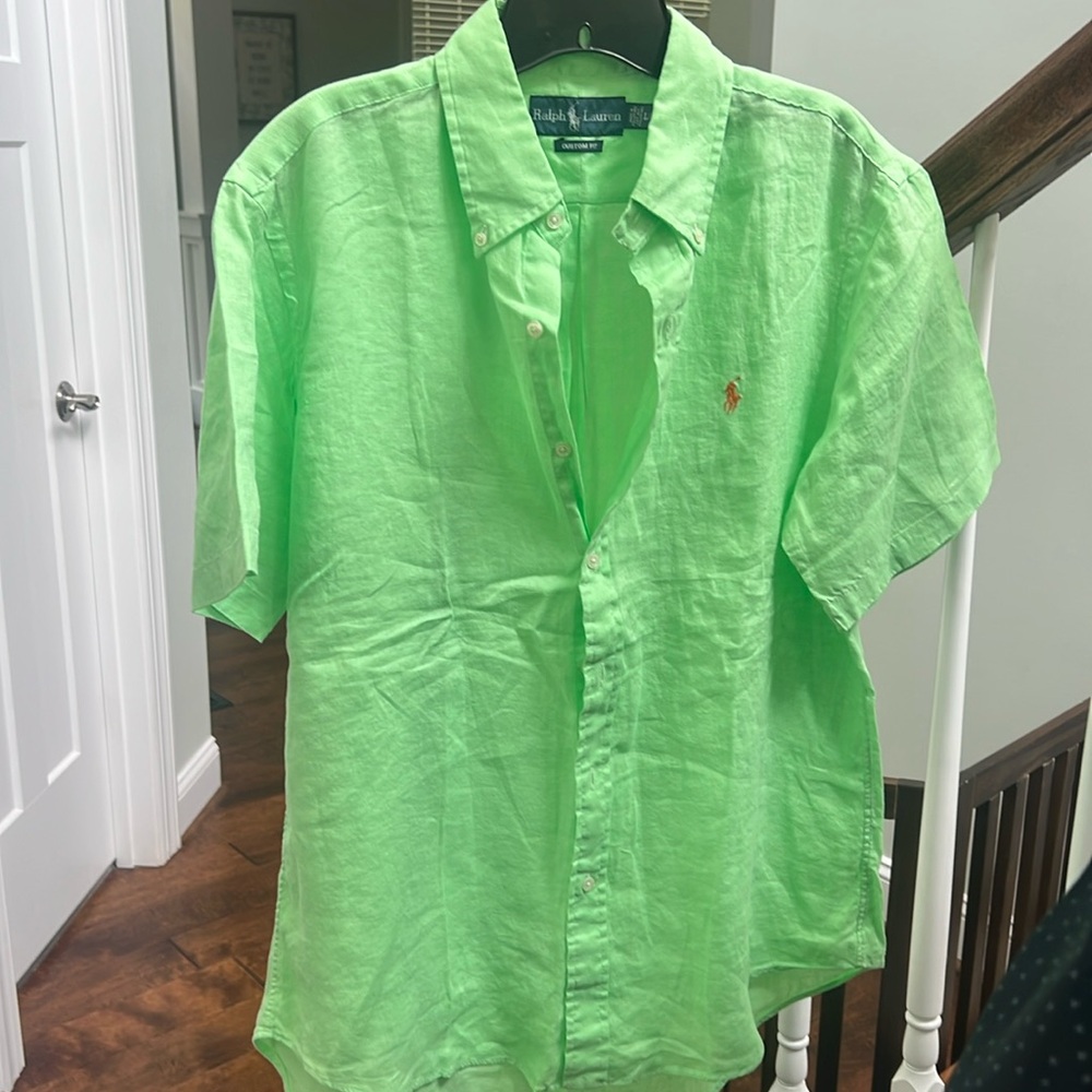Men’s linen custom fit, Ralph Lauren polo